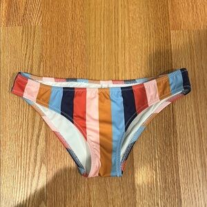 Solid & Striped Bikini Bottom - XS